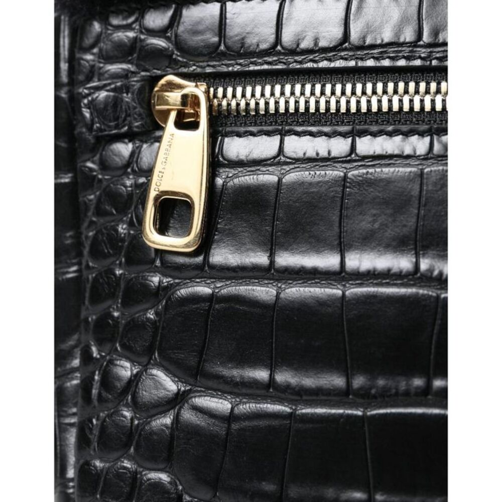 Dolce & Gabbana Panther Shoulder Bag with Green Eyes Women Black Crossbody Bags - Picture 4 of 6